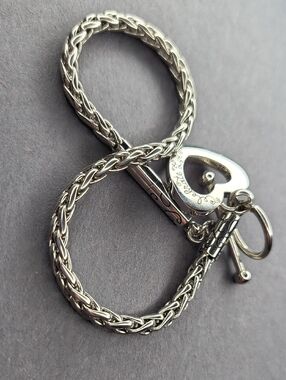 Polished Silver Heart Toggle Bracelet